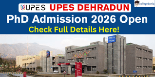 UPES Dehradun Begins PhD Admission 2026 @upes.ac.in; Apply Before December 4